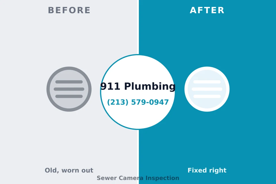 Before and after: plumbing repair New Burlington, OH